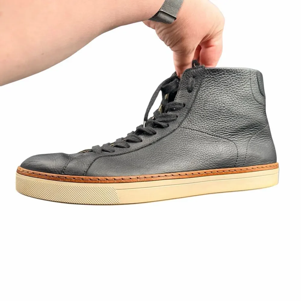 Banana Republic Black Leather High Top Sneakers Men’s 10.5 Casual